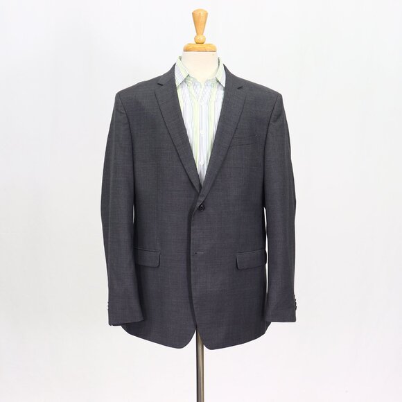 Banana Republic 48L Gray Blazer Sport Coat Jacket 2-Button Solid Y707